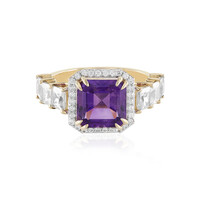 Anillo en oro con Amatista de Zambia (SUHANA)