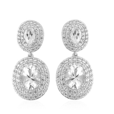 Pendientes en plata con Danburita