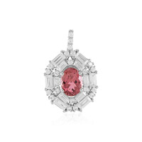 Colgante en plata con Turmalina rosa (Adela Silber)