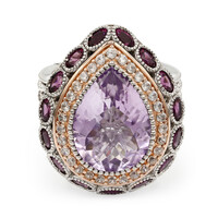 Anillo en plata con Amatista Rosa de Francia (Dallas Prince Designs)