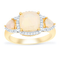 Anillo en oro con Ópalo Welo AAA