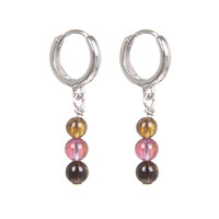 Pendientes en plata con Turmalina