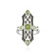 Anillo en plata con Peridoto