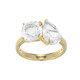 Anillo en plata con Topacio blanco