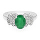 Anillo en plata con Esmeralda de Bahía