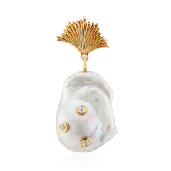 Colgante en plata con Perla blanca Freshwater (TPC)