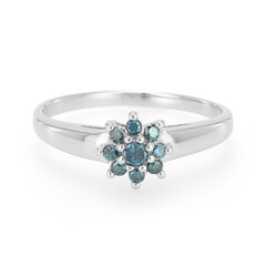 Anillo en plata con Diamante fantasía