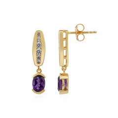 Pendientes en plata con Amatista