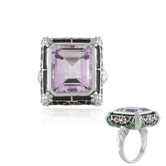 Anillo en plata con Amatista Rosa de Francia (Adela Silber)