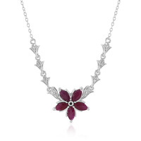 Collar en plata con Rubí