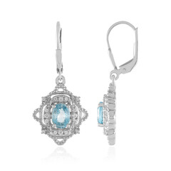 Pendientes en plata con Zircón de Ratanak Kirí