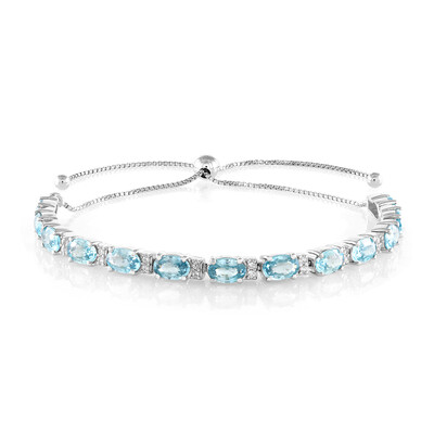 Brazalete en plata con Zircón de Ratanak Kirí