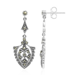 Pendientes en plata con Marcasita