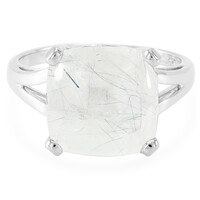Anillo en plata con Cuarzo rutilado de Mutuca