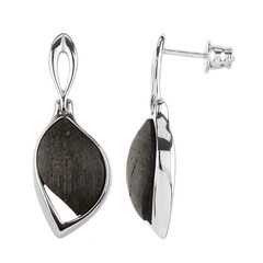 Pendientes en plata con Roble palustre
