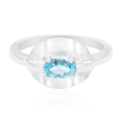 Anillo en plata con Apatita Diego Suárez