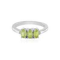 Anillo en plata con Peridoto