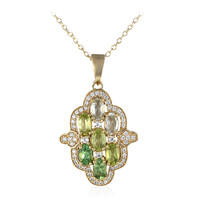Collar en plata con Peridoto de Birmania