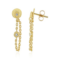 Pendientes en plata con Topacio blanco