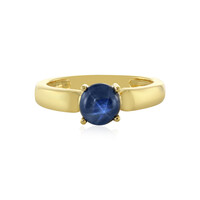 Anillo en plata con Zafiro estrella azul