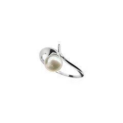 Anillo en plata con Perla
