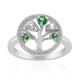 Anillo en plata con Tsavorita de Tanzania