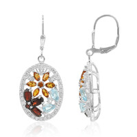 Pendientes en plata con Citrino de Madeira