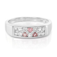 Anillo en plata con Zafiro Padparadscha