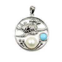 Colgante en plata con Perla Freshwater