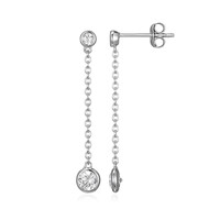 Pendientes en plata con Zircón