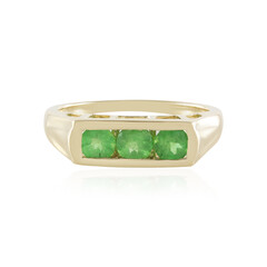 Anillo en oro con Tsavorita de Tanzania