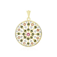Colgante en oro con Turmalina rosa (Adela Gold)