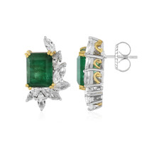 Pendientes en plata con Esmeralda de Zambia (Gems en Vogue)