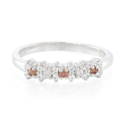 Anillo en plata con Granate de Mozambique