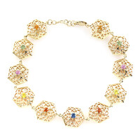 Brazalete en oro con Zafiro azul (Ornaments by de Melo)