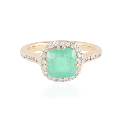 Anillo en oro con Esmeralda de Rusia (AMAYANI)