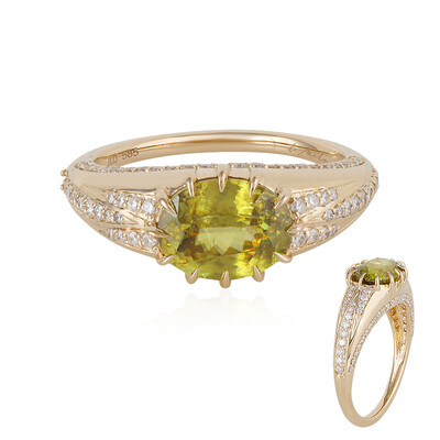 Anillo en oro con Esfena (de Melo)