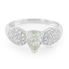 Anillo en plata con Turmalina cuprífera