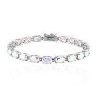 Brazalete en plata con Cuarzo Rayo de luna