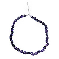 Collar en plata con Amatista de Zambia