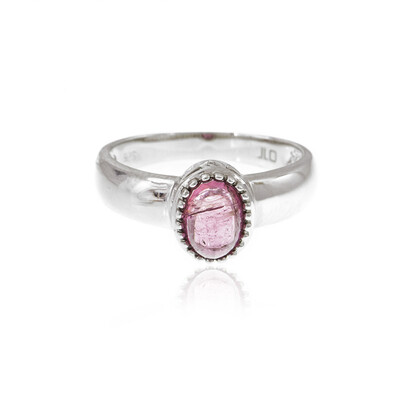Anillo en plata con Turmalina rosa