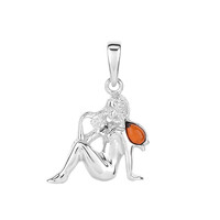 Colgante en plata con Ámbar báltico