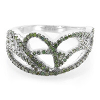 Anillo en plata con Diamante fantasía