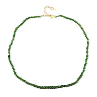 Collar en plata con Diópsido de Rusia (Adela Silber)