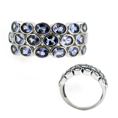 Anillo en plata con Tanzanita