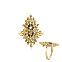 Anillo en plata con Diamante I3 verde