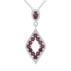 Collar en plata con Rubí
