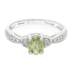 Anillo en plata con Turmalina Paraíba