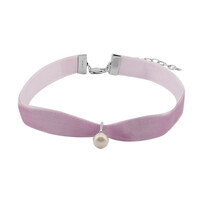 Collar en plata con Perla blanca Freshwater