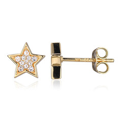 Pendientes en plata con Topacio blanco